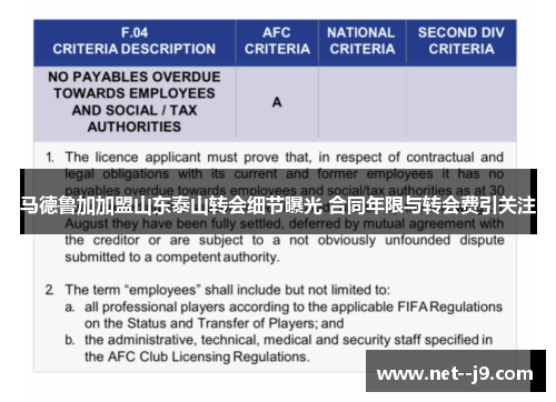 马德鲁加加盟山东泰山转会细节曝光 合同年限与转会费引关注